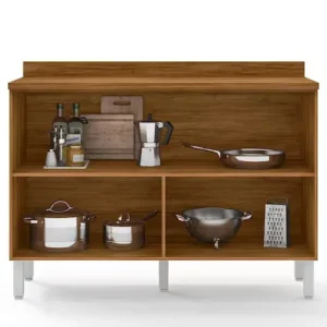 Balcão Duplo Bartira Jaspe com 2 Portas e 1 Prateleira - 120,1cm de largura